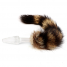 Анальная пробка IKOKY из стекла с хвостом photo 4