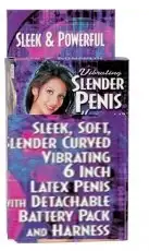 Страпон VIBRATING SLENDER PENIS photo 4