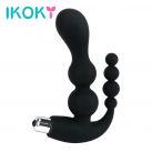 Двойной силиконовый массажер простаты IKOKY photo 2