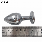 Анальная пробка металлическая ZCZ  photo 5