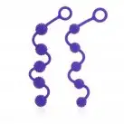 Две анальных цепочки POSH SILICONE BEADS PURPLE photo 1