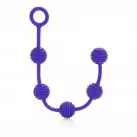 Две анальных цепочки POSH SILICONE BEADS PURPLE photo 3