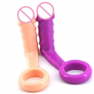 Силиконовый Anal Plug Cockring с кольцом photo 3