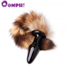 Стеклянная анальная пробка с хвостом photo 2