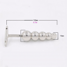 Анальная пробка металлическая с шариками photo 1