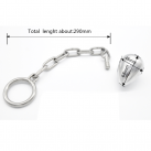 Анальная пробка металлическая с кольцом photo 1