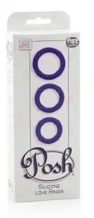 Набор колец эрекционных POSH SILICONE RINGS PURPLE photo 6