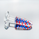 Стекляннная анальная пробка с узором photo 2