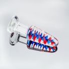 Стекляннная анальная пробка с узором photo 4