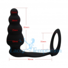 Силиконовый массажер простаты с кольцом Toysdance photo 6