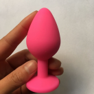 Анальна пробка синя - 85*35 мм photo 4