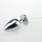 Анальная пробка с подключением к электростимуляции. Металл. photo 2