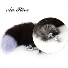 Анальная пробка. С лисьим хвостом. Металл. photo 3