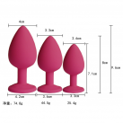 Анальний корок. Силікон. 3 шт. photo 5