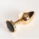 Анальная пробка SWAROVSKI GOLDEN BLACK photo 1