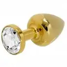 Анальная пробка SWAROVSKI GOLDEN CLEAR photo 1