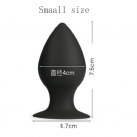 Анальная пробка. Силикон. Черный. photo 4