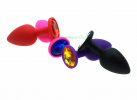 Силиконовая анальная пробка Butt Plug со стразом photo 4