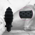 Анальная пробка с кольцом. Силикон. С вибрацией. photo 5