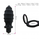 Анальная пробка с кольцом. Силикон. С вибрацией. photo 6