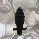 Анальная пробка с кольцом. Силикон. С вибрацией. photo 3