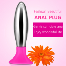 Анальная пробка. Силикон, нержавеющая сталь. С присоской. photo 2