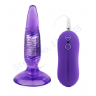 Анальная пробка с вибрацией, цвет фиолетовый photo 1