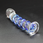 Стеклянный фаллоимитатор,19 см photo 1