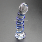 Стеклянный фаллоимитатор,19 см photo 3