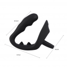 Силиконовый массажер простаты с кольцом на пенис photo 6