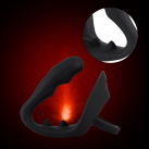 Силиконовый массажер простаты с кольцом на пенис photo 1