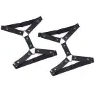 Гартери на ногу із натуральної шкіри Art of Sex - Kristina Leg Garters (2 шт), цвет Чорний photo 4