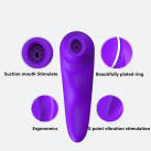 Вибратор. Силикон. 20 режимов. USB зарядка. photo 3