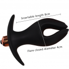 Анальный расширитель. Силикон. Черный. photo 6