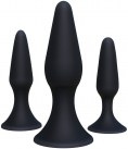 Силиконовые анальные пробки для начинающих 3 шт photo 2