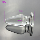 Стеклянная анальная пробка, 4.5 х 10.7 см photo 2