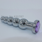 Анальная пробка. Металл. Бусины. Длина - 13,7 см. Ширина - 3,4 см. photo 1