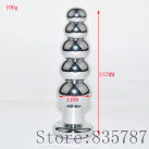 Анальная пробка. Металл. Бусины. Длина - 13,7 см. Ширина - 3,4 см. photo 2