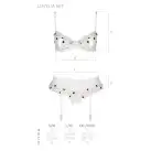 Сексуальний комплект з поясом для панчіх LOVELIA SET white XXL/XXXL - Passion photo 7