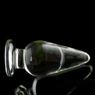 Анальная пробка. Прозрачное стекло. 5,5 см. photo 4