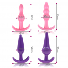 Силиконовые анальные игрушки 4 шт. photo 1