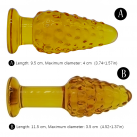 Анальная пробка. Прозрачная. Цвет золотой. photo 5
