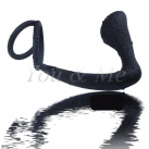 Массажер простаты. С двойным кольцом. Силикон.  photo 4