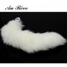 Анальная пробка-хвостик белый photo 3