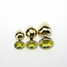 Анальная пробка. Металл. 3 шт. Цвет - золото. photo 5