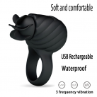 Массажер простаты, клитора. С кольцом. USB аккумулятор.  3 режима. Силикон. photo 6