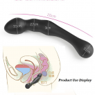 Подвійний анальний фалоімітатор, колір чорний photo 1