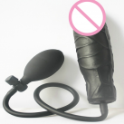 Черная надувная анальная пробка Butt Plug H8-2-10 photo 4