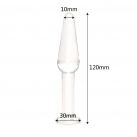 Стеклянная анальная пробка IKOKY photo 1