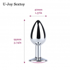 Анальная пробка. Металл. Длина 9,5 см. photo 3